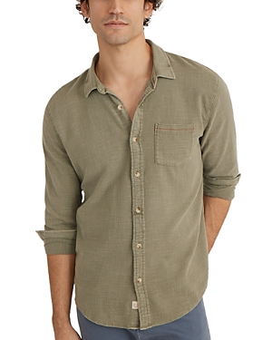 Marine Layer Classic Long Sleeve Shirt In Vetiver