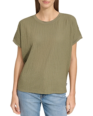 Marc New York Puckered Top In Olive