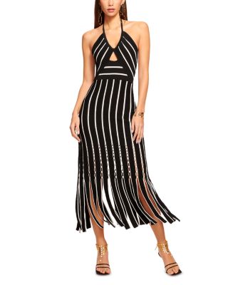 Ramy Brook - Frida Fringe Midi Halter Dress