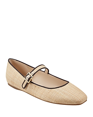 Shop Marc Fisher Ltd Women's Lailah Mary Jane Flats In Medium Natural