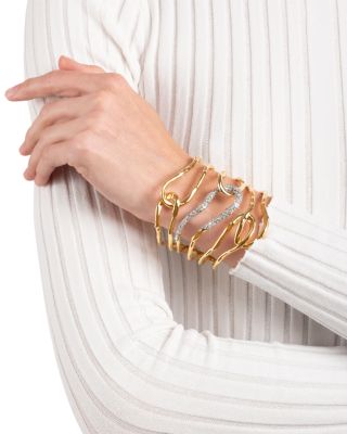 Solanales Large Twisted Cuff Bracelet
