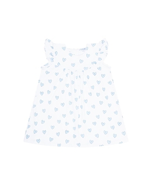 Nellapima Girls' Blue Heart Print Scoop Neck Dress - Baby, Little Kid