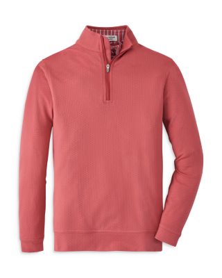 Peter Millar - Boys' Perth Oval Stitch Performance Quarter Zip Pullover - Big Kid
