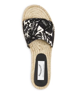 サンダル・ミュール Stella McCartney Embroidered Espadrille Slide Sandals Stella McCartney Women's Gaia Embroidered Espadrille Slide
