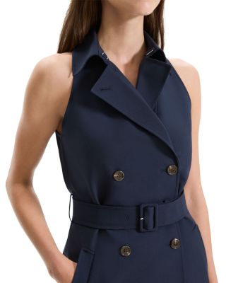 Theory Halter Trench Sleeveless Dress | Bloomingdale's