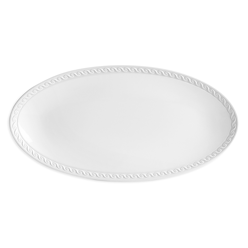 L'objet Neptune Oval Platter, 14" In White