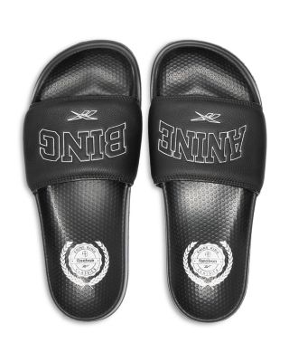 x Anine Bing Women's Classic Leather Slide Sandals