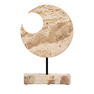 Shop Jamie Young Crescent Marble Stand In Cream