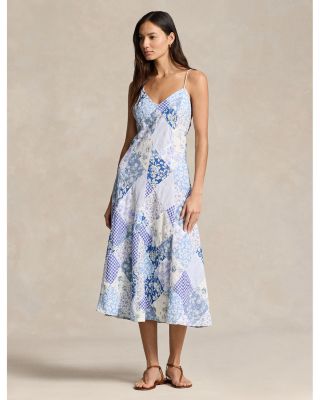 Ralph Lauren シルク　ドレス　ブルー Ralph Lauren シルク ドレス ブルー
