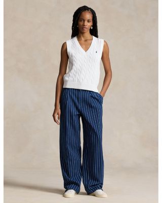 Ralph Lauren Cotton Cable Knit Sweater Vest | Bloomingdale's