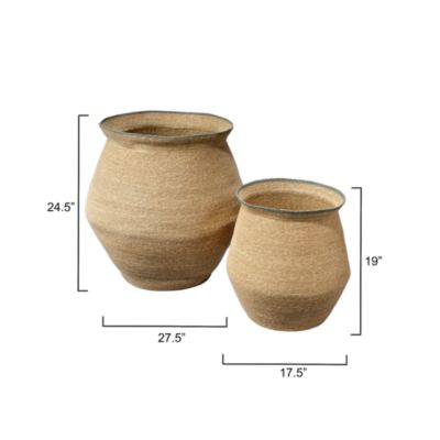 Cobra Seagrass Basket, Set of 2