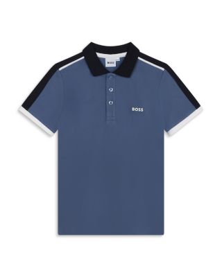 BOSS Kidswear logo-embroidered shorts - Blue
