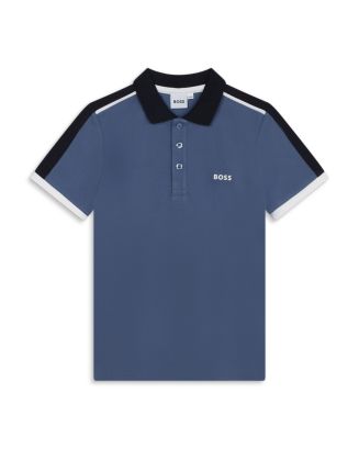 BOSS KIDSWEAR Boys White Short Sleeve Polo Shirt