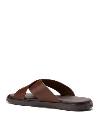 Men's Nantucket Cross Strap Slip On Slide Sandals