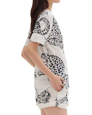 Cotton Jaguar Shorts Pajama Set