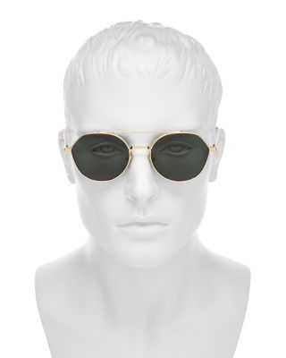 DiorBlackSuit R6U Mirrored Geometric Sunglasses, 54mm