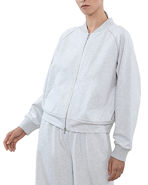 Shop Peserico Zip Up Sweatshirt In Silicium Grey