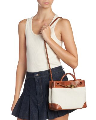 Small Andiamo Canvas Shoulder Bag