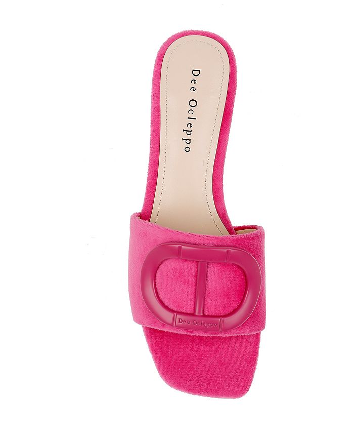Shop Dee Ocleppo Women's Dizzy Slip On Embellished Slide Low Heel Sandals In Pink