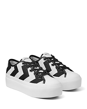 Shop Jimmy Choo Women's Palma Maxi Sneakers In White/black