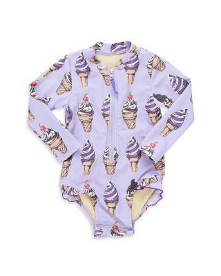 Pink Chicken - Girls' Arden Long Sleeve One Piece Swimsuit - Baby