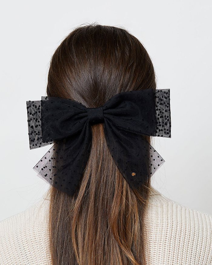 Lele Sadoughi Swiss Dot Sheer Bow Barrette | Bloomingdale's