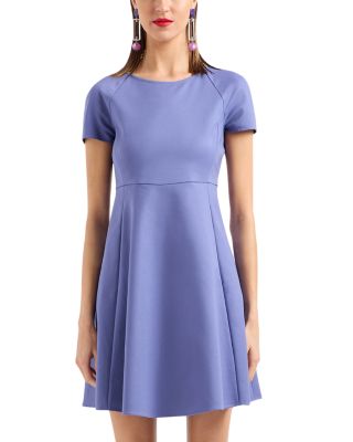 Emporio Armani Short Sleeve Fit and Flare Dress