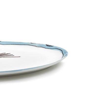 Marni Camelia Aubergine Oval Platter