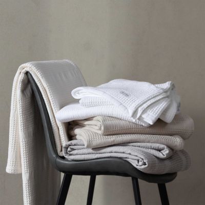 Waffle Stripe Cotton Blanket, King