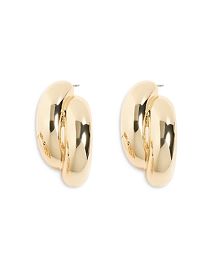 Shop Shashi Athena Earrings In Gold