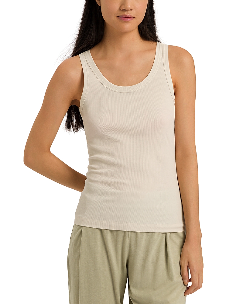Hanro Women's Sleep & Lounge Rib Tank Top In Warm Sand