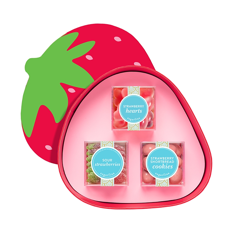 Sugarfina Strawberry 3-Piece Candy Bento Box