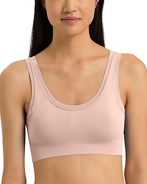 Shop Hanro Touch Feeling Padded Bra In Peach Whip