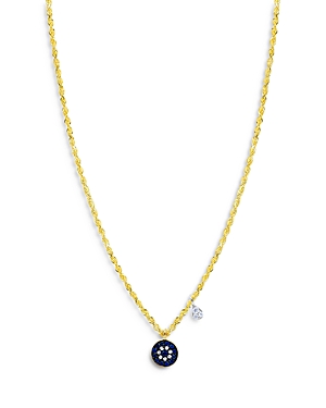 Meira T 14k White & Yellow Gold Blue Sapphire & Diamond Dangle Pendant Necklace, 18 In Blue/gold