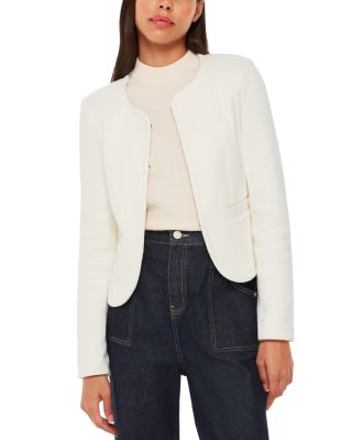 Collarless Jersey Jacket