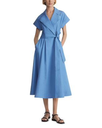 Lafayette 148 New York Belted Fit and Flare Dress Size 6 main image 0
