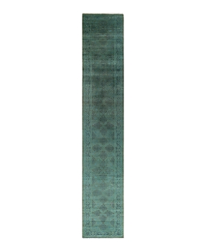 Shop Bloomingdale's Fine Vibrance M1626 Runner Area Rug, 2'8 X 15'6 In Green