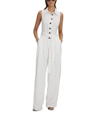 REISS - Petite Perla Collared Jumpsuit