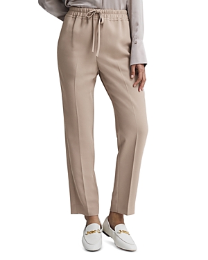 Shop Reiss Petite Hailey Pull On Pants In Mink