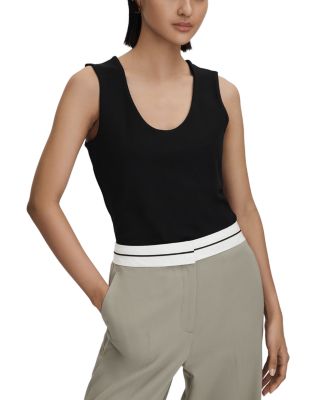 REISS - Courtney Scoop Neck Top