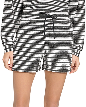 Shop Marc New York Heritage Striped Shorts In Black White Combo