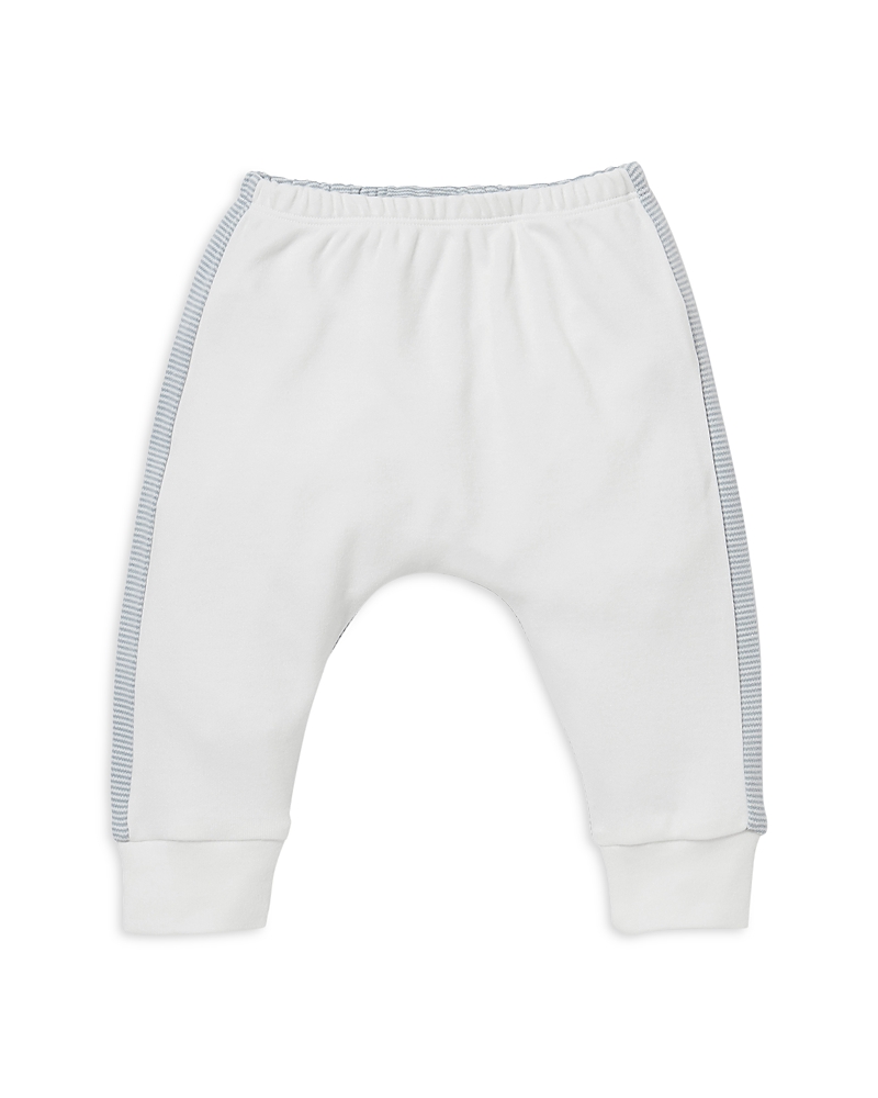 Mori Unisex Color Blocked Stripe Yoga Pants - Baby, Little Kid In White And Blue Stripe