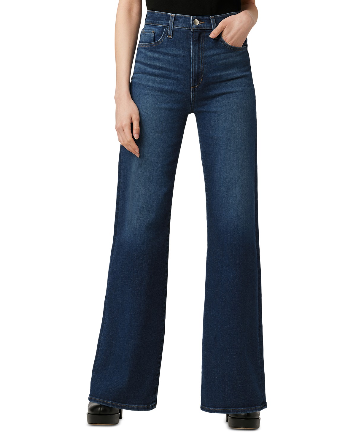 The Mia High Rise Wide Leg Jeans in Exhale