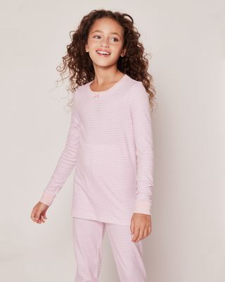 Girls' Pima Cotton Striped Pajama Set - Little Kid, Big Kid