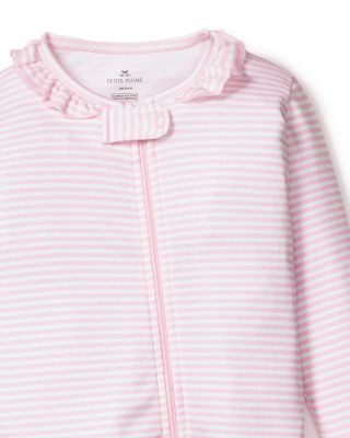 Girls' Pima Cotton Striped Footie - Baby