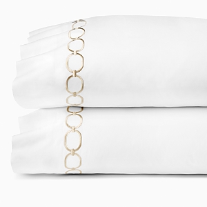 Shop Sferra Catena Pillowcase, Set Of 2, Standard In White/sand