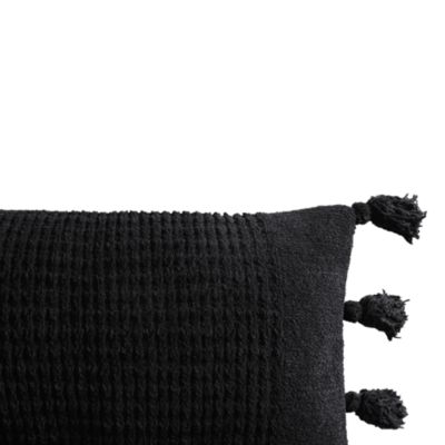Braided Pom Pom Lumbar Pillow