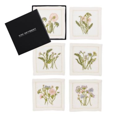 Kim Seybert - Meadow Cocktail Napkins in Multi, Set of 6