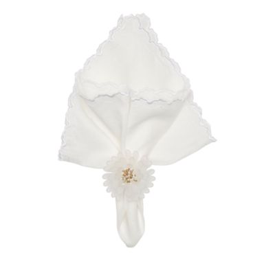 Arches Embroidered Linen Napkin