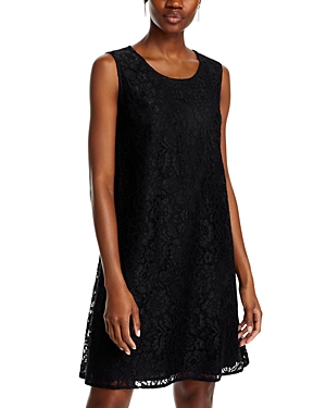 Shop Caroline Rose Lace Tank Dress In Black